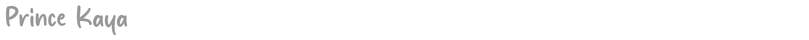Prince Kaya font preview